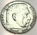 Niemcy 5 Marek 1936 Hindenburg SREBRO