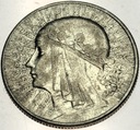 5 zł złotych 1933 Głowa kobiety Polonia SREBRO