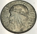 10 zł złotych 1932 Głowa kobiety Polonia SREBRO