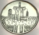 100000 zł złotych 1990 Solidarność TYP A SREBRO