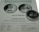 Kanada 1 dolar 1975 100 lat Winnipeg SREBRO