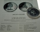 Kanada 1 dolar 1975 SREBRO, 100 lat Calgary
