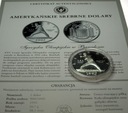 USA 1 Dolar 1992 Barcelona Olimpiada SREBRO