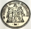 Francja 50 Franków 1977 SREBRO