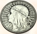 10 zł złotych 1932 Głowa kobiety Polonia SREBRO