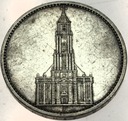 Niemcy 5 Marek Mark 1934 Wieża Kościół SREBRO