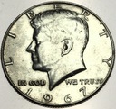 USA 1/2 Dolara Half Dollar 1967 Kennedy SREBRO