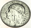 5 zł złotych 1933 Głowa kobiety Polonia SREBRO