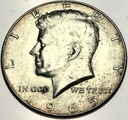 USA 1/2 Dolara Half Dollar 1965 Kennedy SREBRO