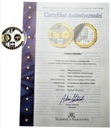 Wspólna Waluta Euro Luksemburg SREBRO Ag999 40mm