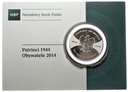 20 zł złotych 2014 Patrioci 1944 Obywatele