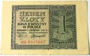1941 1 zł Jeden Złoty, seria BD