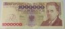1993 1000000 zł złotych Reymont, seria N