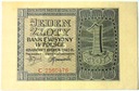 1940 1 zł Jeden Złoty, seria C