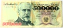 1993 500000 zł złotych Sienkiewicz seria F