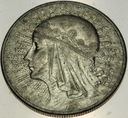 10 zł złotych 1932 Głowa kobiety Polonia SREBRO