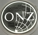 20 zł złotych 1995 ONZ 50 rocznica powstania