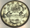 Kanada 1 Dolar Dollar 1961 Kanu Canoe SREBRO