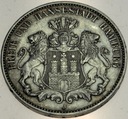 Niemcy 3 Marki Drei Mark 1913 J HAMBURG SREBRO