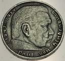 Niemcy 5 marek 1935 F Hindenburg SREBRO