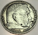 Niemcy 5 marek 1936 J Hindenburg SREBRO