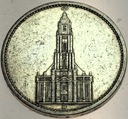 Niemcy 5 Marek Mark 1934 Wieża Kościół SREBRO