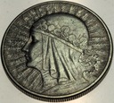 10 zł złotych 1932 Głowa kobiety Polonia SREBRO
