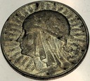 5 zł złotych 1933 Głowa kobiety Polonia SREBRO
