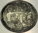 Egipt 5 piastrów qirsh 1917 SREBRO