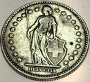Szwajcaria 2 Franki 1921 SREBRO