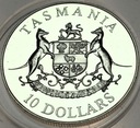 Australia 10 dolarów 1991 Tasmania SREBRO