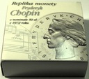 50 zł 1972 Fryderyk Chopin REPLIKA ETUI SREBRO