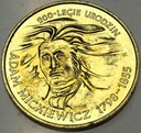 2 zł złote 1998 Adam Mickiewicz