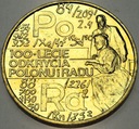 2 zł złote 1998 Skłodowska Polon i rad