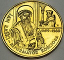 2 zł złote 1999 Jan Łaski Reformator Kościoła
