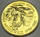 2 zł złote 1998 Adam Mickiewicz