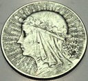 5 zł złotych 1932 Głowa kobiety Polonia SREBRO