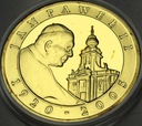 10 zł złotych 2005 Jan Paweł II SREBRO platerowana AU