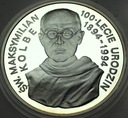 300000 zł złotych 1994 Święty Maksymilian Kolbe