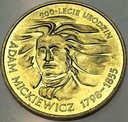 2 zł złote 1998 Adam Mickiewicz
