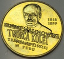 2 zł złote 1999 Ernest Malinowski Peru