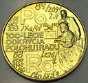 2 zł złote 1998 Skłodowska Polon i rad