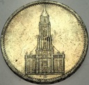 Niemcy 5 Marek Mark 1935 Wieża Kościół SREBRO