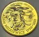 2 zł złote 1998 Adam Mickiewicz