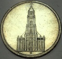 Niemcy 5 Marek Mark 1934 Wieża Kościół SREBRO