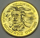 2 zł złote 1998 Adam Mickiewicz