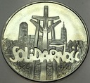 100000 zł złotych 1990 Solidarność TYP A SREBRO