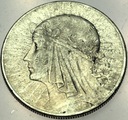 10 zł złotych 1932 Głowa kobiety Polonia SREBRO