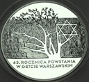 20 zł złotych 2008 Powstanie Getto Warszawskie