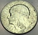 5 zł złotych 1933 Głowa kobiety Polonia SREBRO